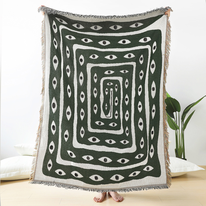 Boho Throw Blanket Fringe - Текстильный ковер Ins, змея, змея, декоративный