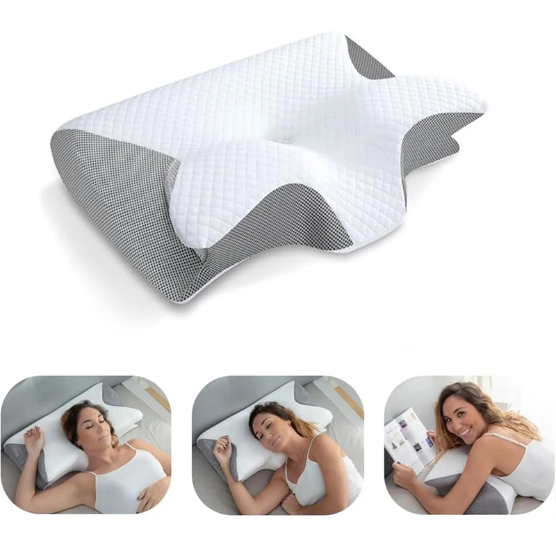 Memory Foam Orthopedic Pillow Neck Pain - Ортопедическая контурная подушка для шеи из