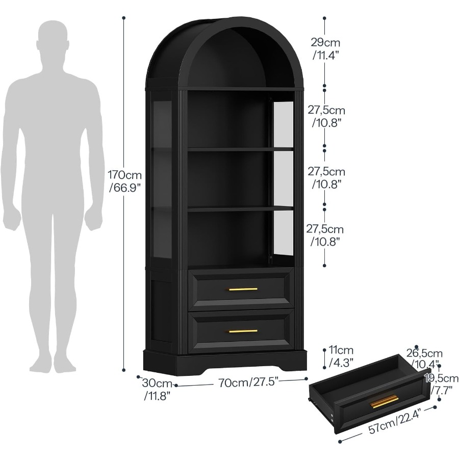 Витрина, высокая арочная книжн – обзор и цена Storage & Organization
