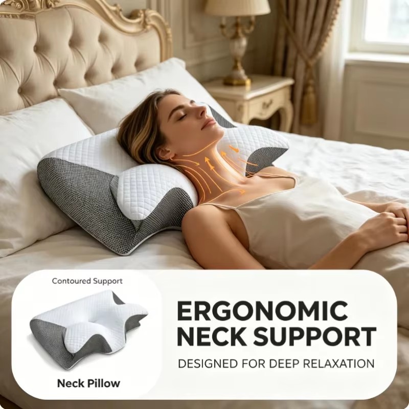 Дышащая ортопедическая подушка – обзор и цена Memory Foam Orthopedic Pillow Neck Pain