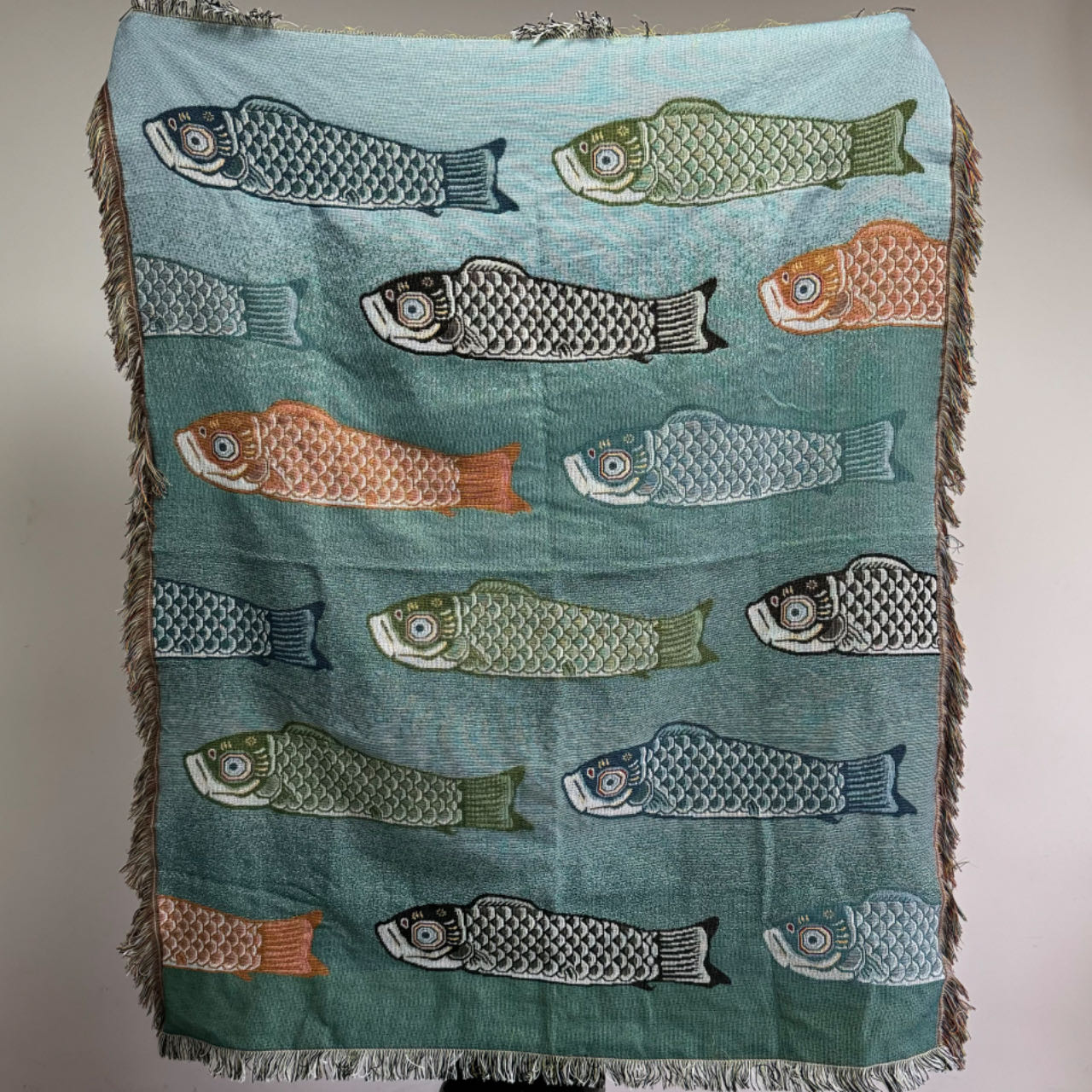 Плед-гобелен с жаккардовым узо – обзор и цена Boho Throw Blanket Fringe
