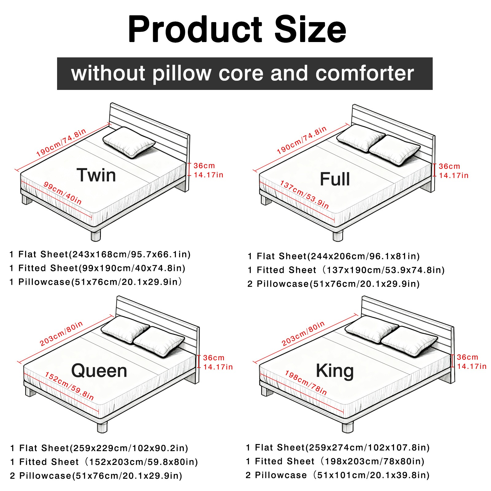 Комплект постельного белья из  – обзор и цена Fitted Bed Sheets Deep Pocket